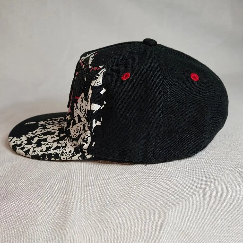 Youth 54-57cm Disney Parks Cap Hat Mickey Mouse Black Red White